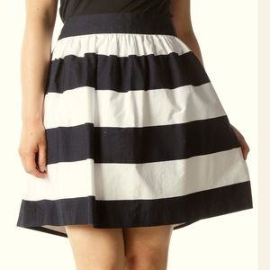 Banana Republic Striped A Line Mini Skirt Sz 6